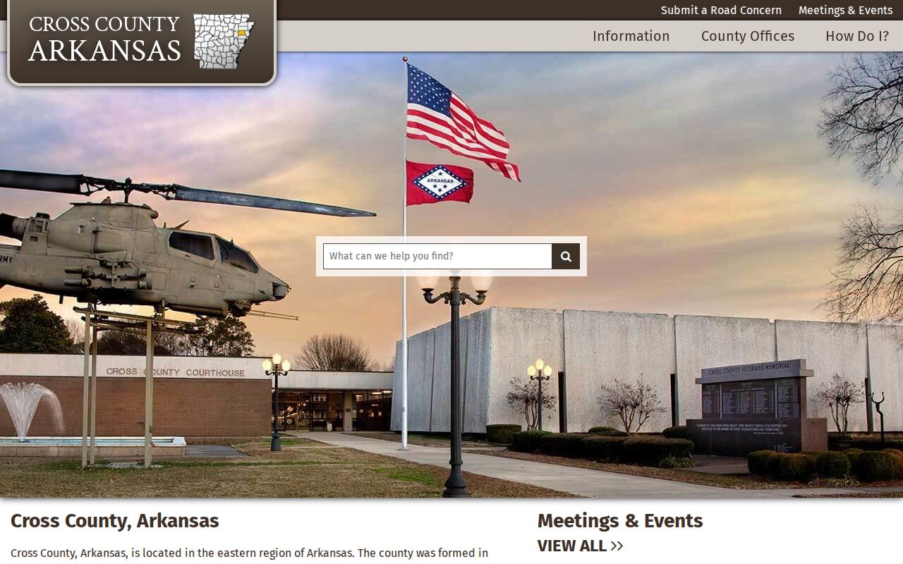 Cross County court docket official county website